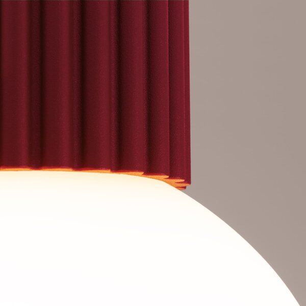Sollux Lighting Halo lampă de tavan 1x8 W alb-burgundia SL.1748