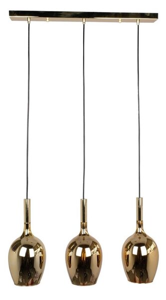 Lustră pe cablu LUGANO 3xE14/40W/230V aurie