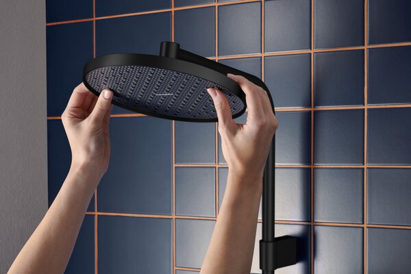 Hansgrohe Activera S set de duș perete cu termostat cu duș de ploaie negru 28078670