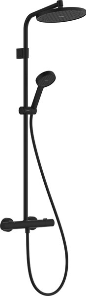 Hansgrohe Activera S set de duș perete cu termostat cu duș de ploaie negru 28078670