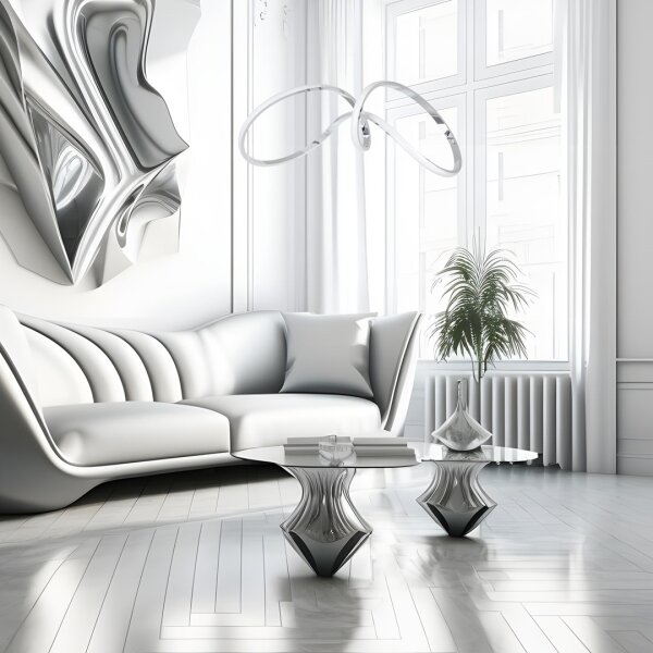 Lustră LED pe cablu TESORO LED/48W/230V crom lucios