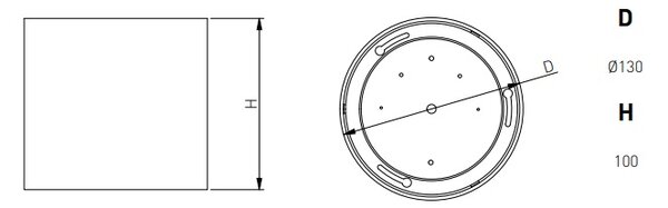 GTV Arcco lampă de tavan 1x15 W alb LD-ARC15W-NB