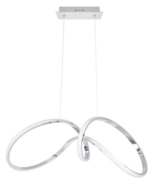 Lustră LED pe cablu TESORO LED/48W/230V crom lucios