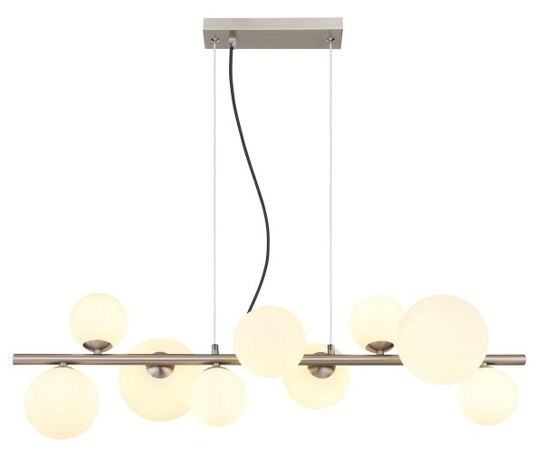 Lustră LED pe cablu RIHA 9xG9/3W/230V crom Globo 56140-9H