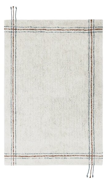 Covor crem lavabil/țesut manual din bumbac 90x130 cm Cuisine Natural – Lorena Canals
