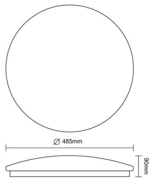 Plafonieră LED STAR LED/48W/230V 3000-6500K + telecomandă
