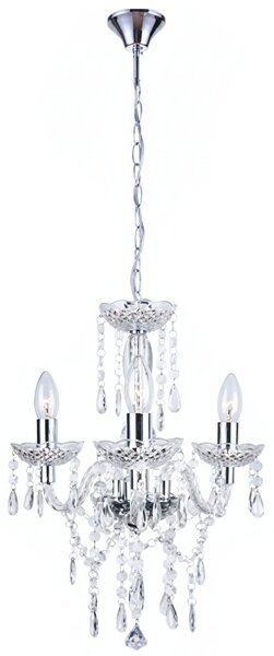 Lampă suspendată EBT006-3CP TRANSPARENT