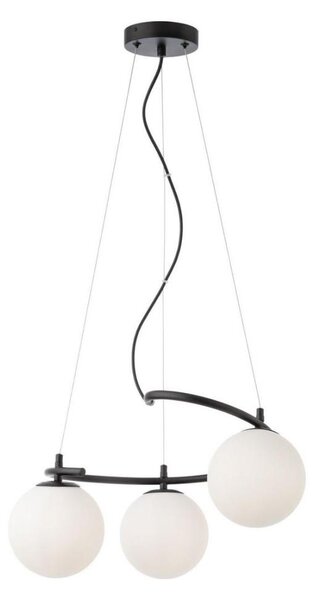 Lustră pe cablu VOLLEY 3xE14/28W/230V negru Redo 01-2716