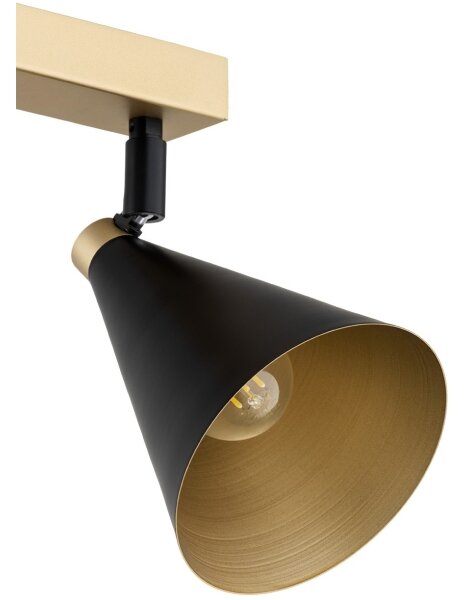 Spot LUCINDA 2xE14/7W/230V negru/auriu Argon 7147