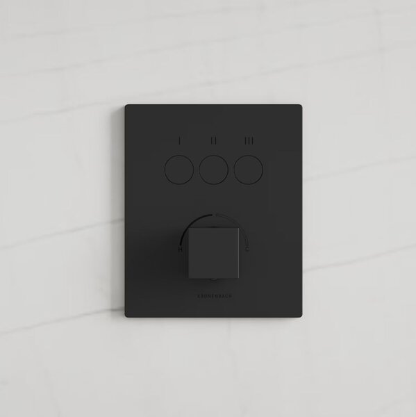 Kronenbach Smart Push baterie cadă-duș ascuns negru 19045003SM