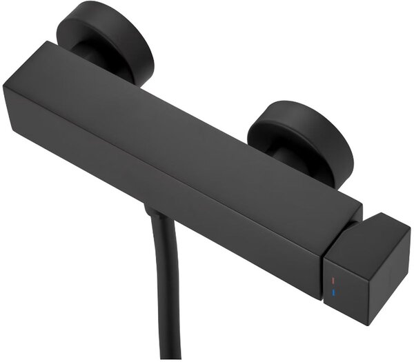 Kronenbach Quara 3.0 baterie de duș perete negru KB100360C11