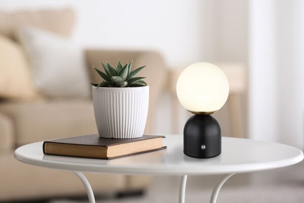 Globo 21006S - Lampă de birou LED tactilă JULSY, dimabilă, 2,5W, neagră