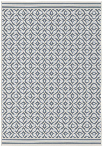 Covor Belgian, Elis 48357 951, Albastru Crem, 200 x 290 cm Dreptunghi, Crem/Albastru, 200 x 290