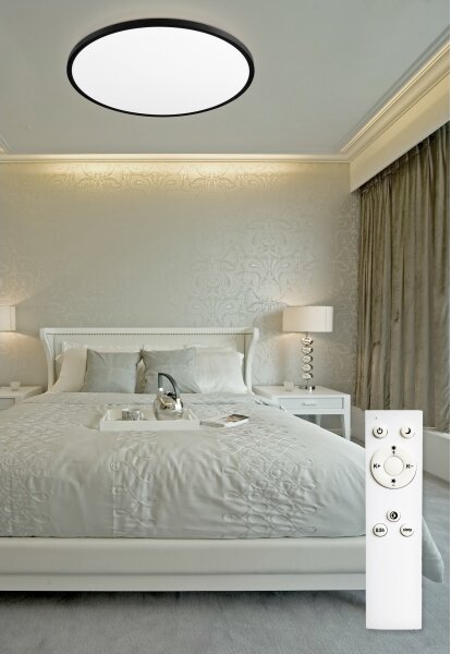 Plafonieră LED dimabilă REVIT LED/70W/230V d. 75 cm negru Top Light + telecomandă