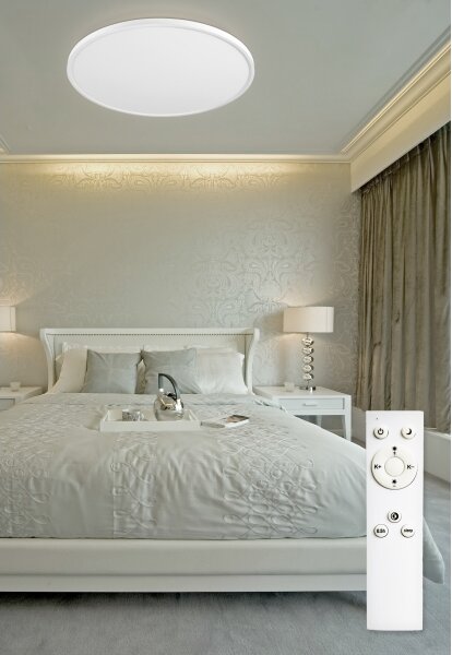 Plafonieră LED dimabilă REVIT LED/70W/230V d. 75 cm alb Top Light + telecomandă