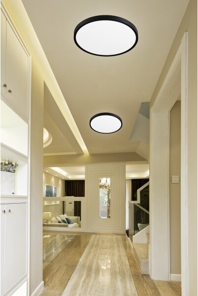 Plafonieră LED dimabilă REVIT LED/70W/230V d. 75 cm negru Top Light + telecomandă