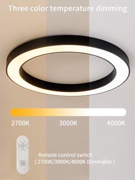 Plafonieră LED dimabilă PASTEL LED/68W/230V 95 cm negru Tuya Immax NEO 07210L + telecomandă