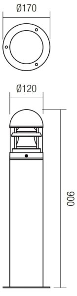 Lampă de exterior ARGO 1xE27/42W/230V IP54 maro Redo 9946