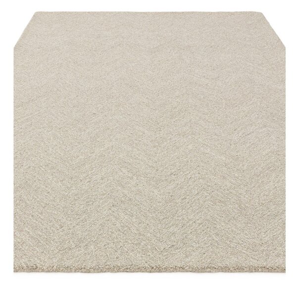 Covor crem țesut manual din amestesc de lână 120x170 cm Theodore Chevron – Asiatic Carpets