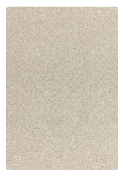 Covor crem țesut manual din amestesc de lână 120x170 cm Theodore Chevron – Asiatic Carpets