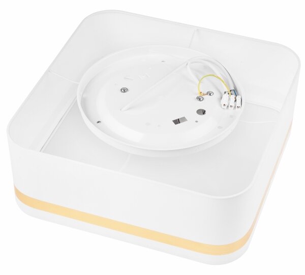 Plafonieră SIRJA SQUARE 2xE27/60W/230V 35x35 cm alb