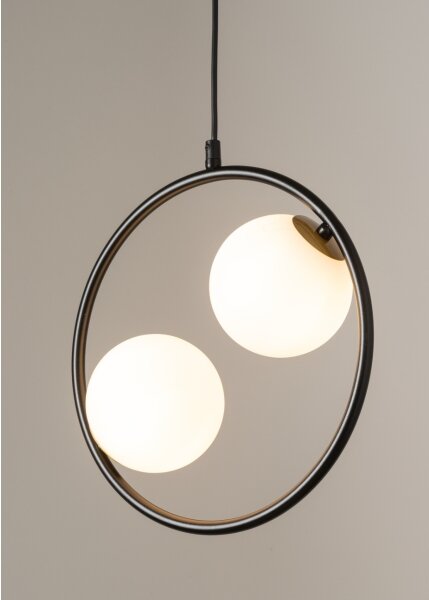 Lustră pe cablu AQUA 2xG9/12W/230V negru