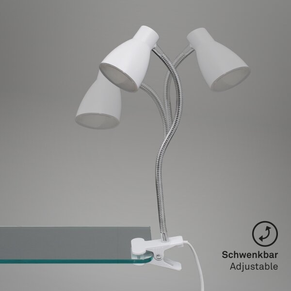 Lampă LED cu clemă GRIP LED/2,5W/230V alb Briloner 2615-016P