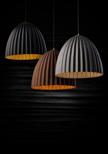 Lustră pe cablu TELMA 1xE27/60W/230V d. 70 cm negru/auriu