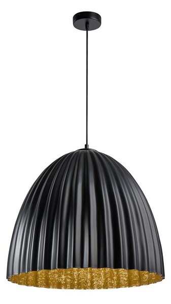 Lustră pe cablu TELMA 1xE27/60W/230V d. 70 cm negru/auriu