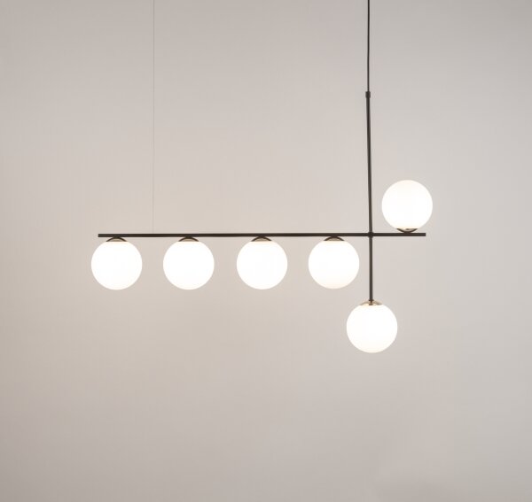 Lustră pe cablu SILIA 6xG9/12W/230V negru