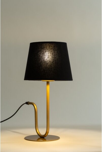 Lampă de masă VOLUTTO 1xE27/60W/230V negru/cupru