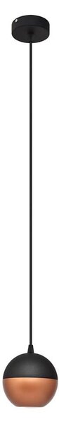 Lustră LED pe cablu MIDWAY 1xGU10/4,8W/230V negru/cupru