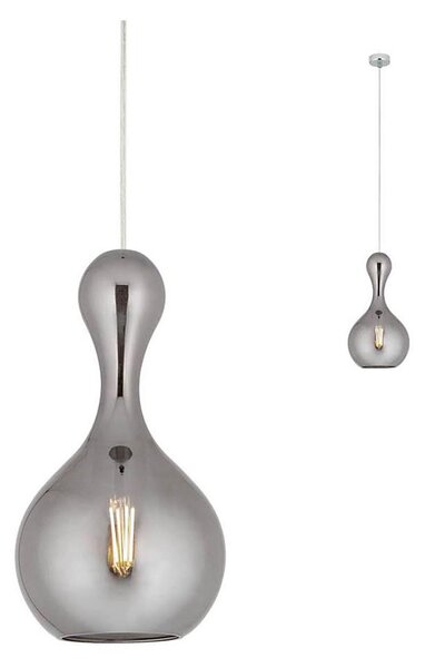 Lustră pe cablu LOB 1xE27/42W/230V d. 22 cm gri Redo 01-2259