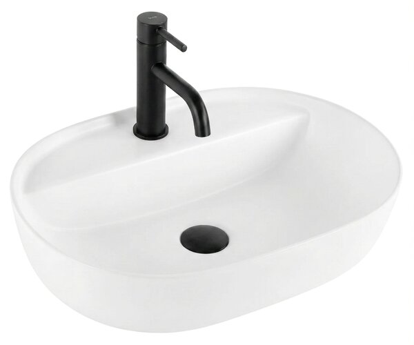 Lavoar pentru blat REA Aura 51 White Matt