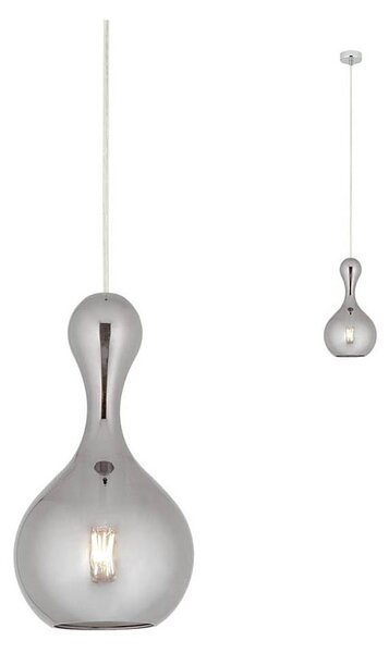 Lustră pe cablu LOB 1xE27/42W/230V d. 18 cm gri Redo 01-2256