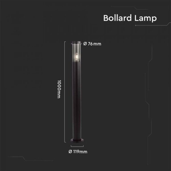 Lampă de exterior 1xE27/18W/230V IP44 100 cm