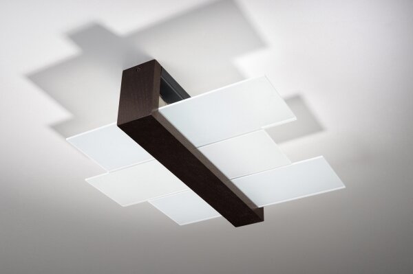 Plafonieră LED HERA Brilagi, 2 x E27, 7,5 W, 230 V, wenge