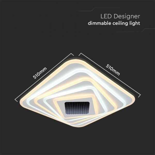 Plafonieră LED dimabilă LED/150W/230V 3000-6500K + telecomandă