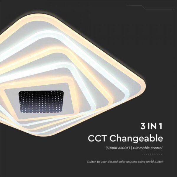 Plafonieră LED dimabilă LED/150W/230V 3000-6500K + telecomandă