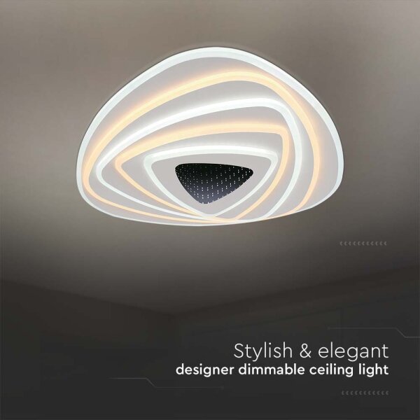 Plafonieră LED dimabilă LED/120W/230V 3000-6500K + telecomandă