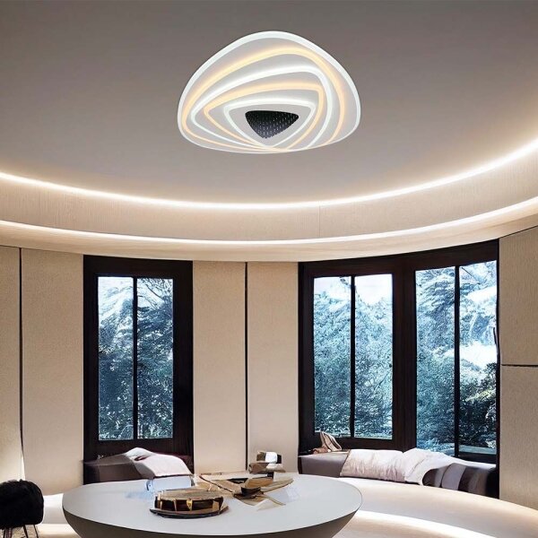 Plafonieră LED dimabilă LED/120W/230V 3000-6500K + telecomandă