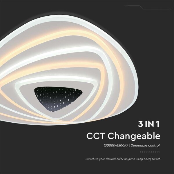 Plafonieră LED dimabilă LED/120W/230V 3000-6500K + telecomandă