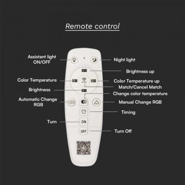 Plafonieră LED dimabilă LED/150W/230V 3000-6500K + telecomandă