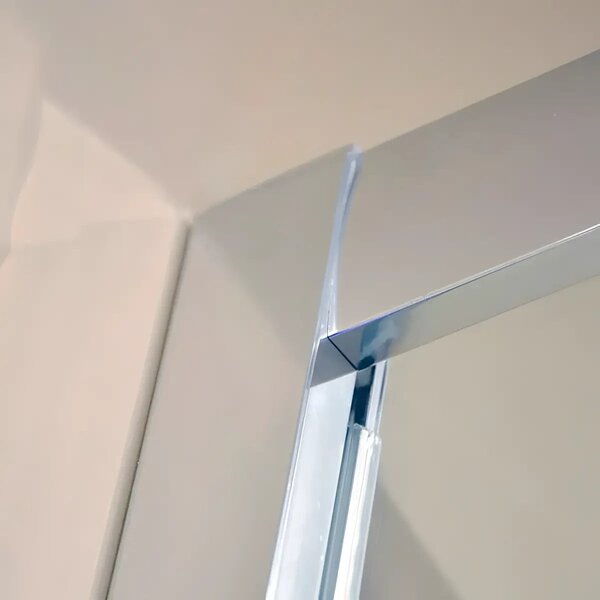Cabina De Dus Pan 80x100cm, Sticla Securizata, Profil Aluminiu Cromat, Usi Culisante