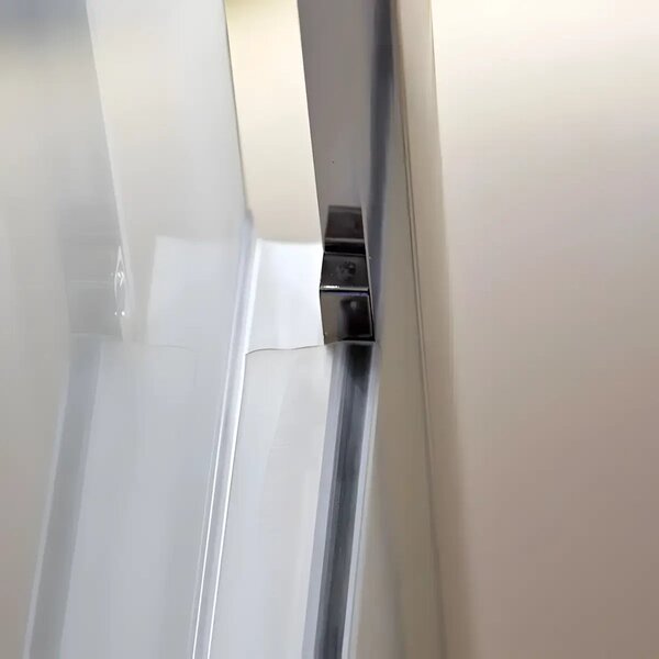 Cabina De Dus Pan 80x80cm, Sticla Securizata Mata, Profil Aluminiu Cromat, Usi Culisante