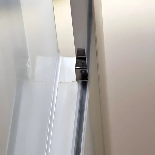 Cabina De Dus Pan 80x100cm, Sticla Securizata, Profil Aluminiu Cromat, Usi Culisante