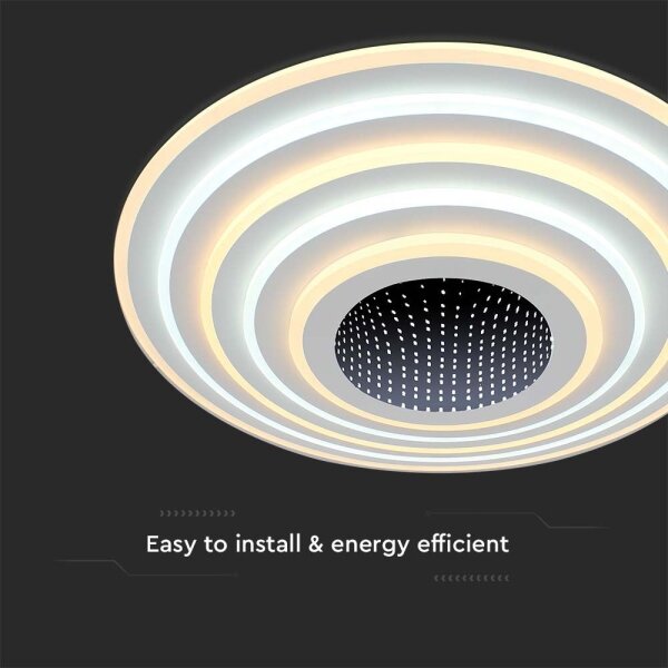 Plafonieră LED dimabilă LED/125W/230V 3000-6500K + telecomandă