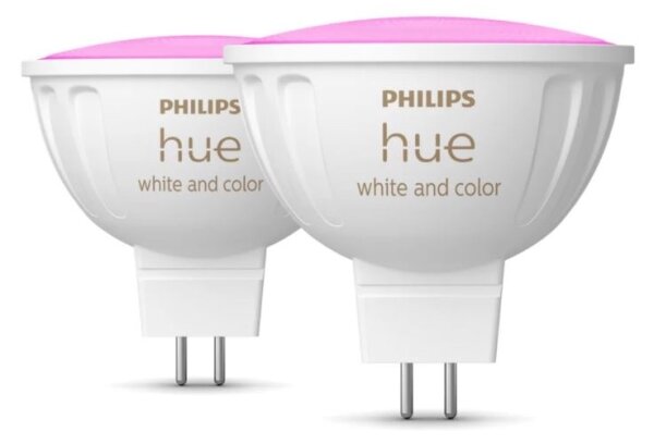 SET 2x bec LED RGBW dimabil Philips Hue WACA GU5,3/MR16/6,3W/12V