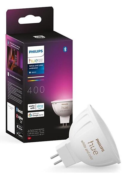 Bec LED RGBW Philips Hue WACA GU5,3/MR16 6,3W 12V 2000-6500K dimabil