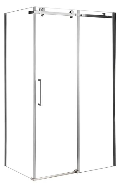 Cabina De Dus Gal 80x120cm, Sticla Securizata 8mm, Profil Aluminiu Cromat, Usa Culisanta